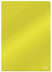 Esselte Genotherm, "L", A4, 150 mikron, víztiszta felület "Luxus", sárga