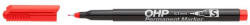 ICO Alkoholos marker, OHP, 0, 3 mm, S, piros (TICOHPSP)