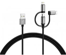 VARTA USB kábel, 3-az-1-ben USB A-Light/Micro/C, 2m