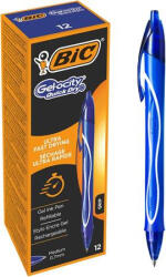 BIC Zseléstoll, 0, 3 mm, nyomógombos "Gel-ocity Quick Dry", kék