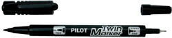 Pilot Alkoholos marker, 0, 8/2 mm, kétvégű "Twin", fekete
