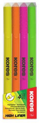 Kores Szövegkiemelő készlet, 0, 5-3, 5 mm, 4 különböző szín