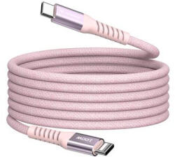 Verbatim USB kábel, USB-C - USB-C, 1, 2 m, 100W, mágneses, rózsaszín