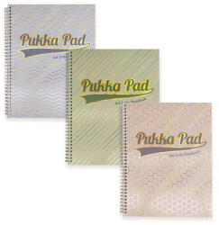 Pukka Pad Spirálfüzet, A4+, vonalas, 100 lap "Haze Jotta", vegyes szín