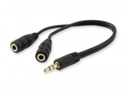 Equip Audio elosztó kábel, 13 cm, 2 bemenet/1 kimenet