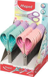 Maped Olló display, iskolai, 13 cm "Essentials Soft Pastel", pasztell színek