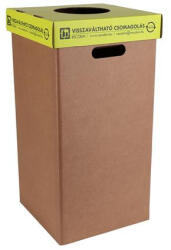 RECOBIN Szelektív hulladékgyűjtő, betétdíjas palackoknak, újrahasznosított, 50 l "Office