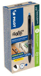 Pilot Rollertoll, 0, 35 mm, törölhető, nyomógombos "Frixion Ball Plus", kék + betét (PFBPKB)
