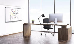 Victoria Fehértábla, mágneses, zománcozott, 100x200 cm, alumínium keret