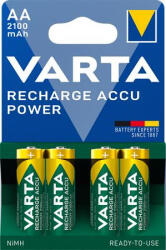 VARTA Tölthető elem, AA ceruza, 4x2100 mAh, előtöltött "Power