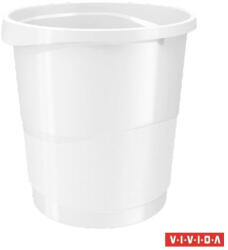 ESSELTE Papírkosár, 14 liter "Europost", Vivida fehér (E623945)