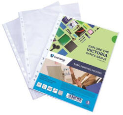 Victoria Genotherm, lefűzhető, A4, 50 mikron, narancsos felület