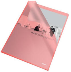 Esselte Genotherm, "L", A4, 105 mikron, narancsos felület "Standard", piros