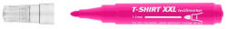 ICO Textilmarker, 1-3 mm, kúpos "XXL T-Shirt", rózsaszín