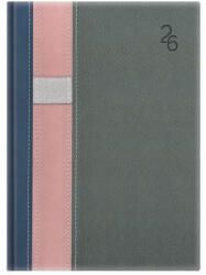 TopTimer Naptár, tervező, B5, heti "Vario", kék-rózsaszín-szürke