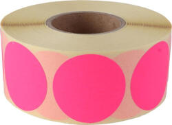 Etikett, 38 mm kör, 1000 etikett/tekercs, rózsaszín - officepantry