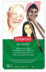 Derwent Akvarell ceruza készlet "Academy", 12 különböző szín