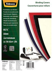 Fellowes Hátlap, A4, 250 g, matt "Delta", zöld, 100 db