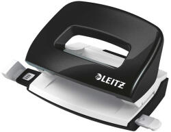Leitz Lyukasztó, kétlyukú, 10 lap, fém, mini "Nexxt Wow", fekete (E50601095)