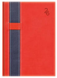 TopTimer Naptár, tervező, B5, heti "Vario", piros-kék