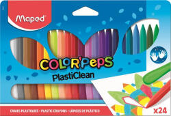Maped Zsírkréta "Color'Peps" PlastiClean, 24 különböző szín