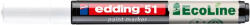 edding Lakkmarker, 1-2 mm "51", fehér (TED51FH)