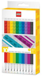 LEGO® Zseléstoll készlet, 0, 7 mm, kupakos, 10 különböző szín (L53100)