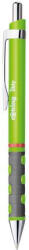 rOtring Golyóstoll, 0, 8 mm, nyomógombos, neonzöld tolltest "Tikky", kék
