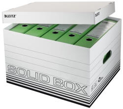 LEITZ Archiválódoboz, L méret "Solid", fehér (E61190001)