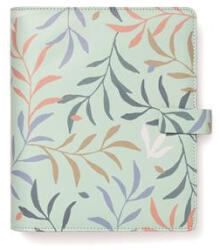 FILOFAX Kalendárium, gyűrűs, betétlapokkal, A5 "Botanical", menta