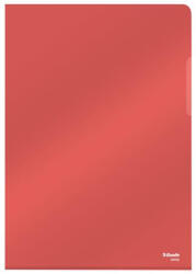 Esselte Genotherm, "L", A4, 150 mikron, víztiszta felület "Luxus", piros