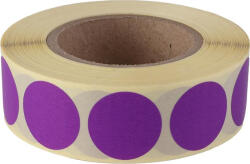  Etikett, 20 mm kör, 1000 etikett/tekercs, lila