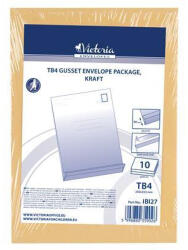 Victoria Paper Redős-talpas tasak csomag, TB4, szilikonos, 40 mm talp, barna kraft (IBI27)