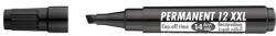 ICO Alkoholos marker, 1-4 mm, vágott "Permanent 12 XXL", fekete