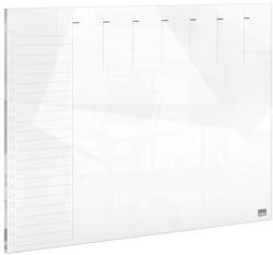 Nobo Tervezőtábla, üveg, mágneses felület, heti, 43x56 cm "Home", fehér