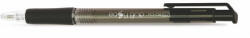 FlexOffice Golyóstoll, 0, 4 mm, nyomógombos "EasyGrip", fekete (FOGT08FK)