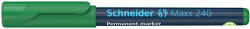 Schneider Alkoholos marker, 1-2 mm, kúpos "Maxx 240", zöld