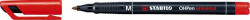 STABILO Alkoholos marker, 1 mm "OHPen M", piros (TST84340)