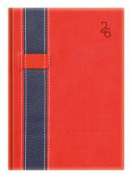 TopTimer Naptár, tervező, B6, heti "Vario", piros-kék