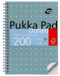 Pukka Pad Spirálfüzet, A5, pontrácsos, 100 lap "Metallic Jotta