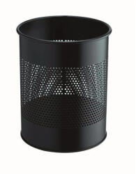 DURABLE Papírkosár, fém, 15 liter, fekete (DB331001)