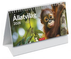 TopTimer Naptár, asztali, álló, TOPTIMER, "Állatvilág (NKT582PU) - officepantry