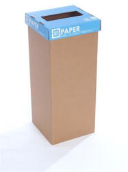 RECOBIN Szelektív hulladékgyűjtő, újrahasznosított, angol felirat, 50 l "Office", kék