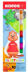 Kores Gyurma, 200 g, 10 szín "Plastilina