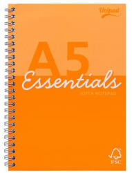 Pukka Pad Spirálfüzet, A5, vonalas, 80 lap "Unipad Essentials Jotta", vegyes
