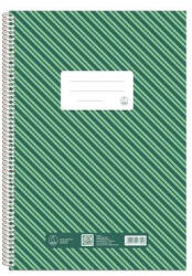 Fűzfői Papírmanufaktúra Spirálfüzet, A4, sima, 80 lap "Novum