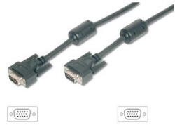 Equip VGA monitor kábel, ferrit gyűrűvel, 1, 8 m