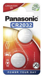 Panasonic Gombelem, CR2032, 2 db
