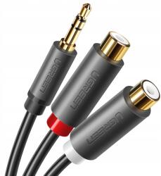 UGREEN audio jack adapter 3.5mm férfi 2xRCA női kábel 0.25m szürke (10547)