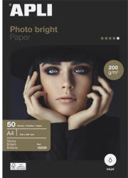 APLI Fotópapír, tintasugaras, A4, 200 g, fényes "Photo bright